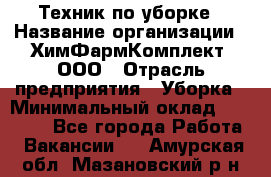 Техник по уборке › Название организации ­ ХимФармКомплект, ООО › Отрасль предприятия ­ Уборка › Минимальный оклад ­ 20 000 - Все города Работа » Вакансии   . Амурская обл.,Мазановский р-н